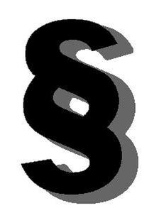 Symbol Paragrafenzeichen