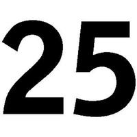 Zahl 25