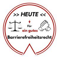 Logo: Heute für ein gutes Barrierefreiheitsrecht
