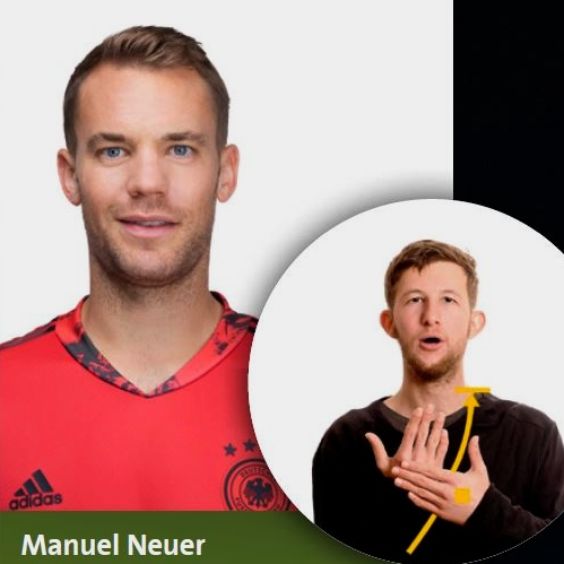 Grafik zeigt Poster mit Torhüter Neuer