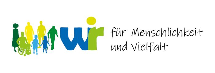 Logo WIR für Menschlichkeit und Vielfalt