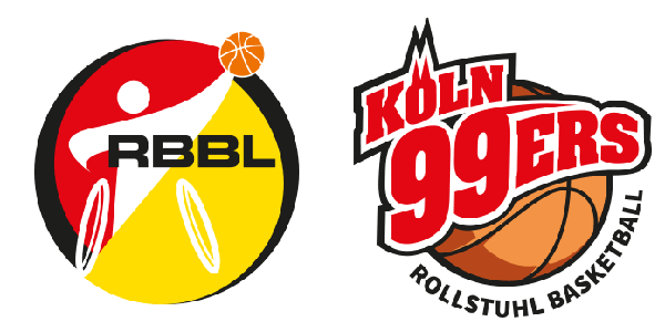 Logos der Rollstuhlbasketball Bundesliga und des Kölner Clubs