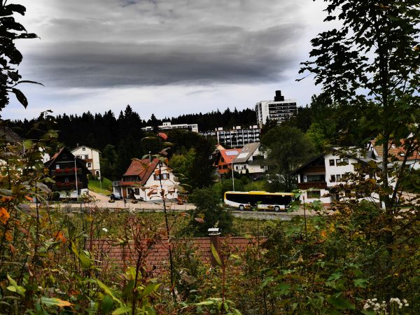 Blick auf ein Dorf