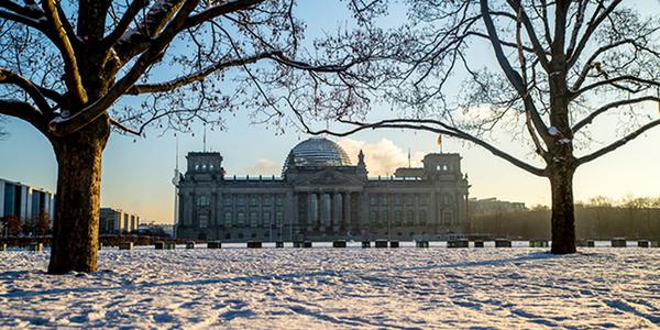 Reichstag im Winter