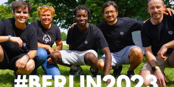Ana Milena Wiegand Caceres, Ina Kirchenwitz, Larry Oppong Boateng, Saurabh Mishra, Oliver Büttel. Team von SOWG