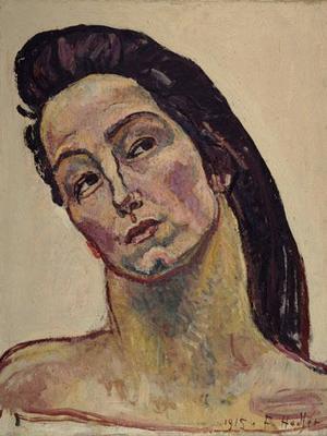 Ferdinand Hodler, Blick ins Unendliche, Kopfstudie, 1915