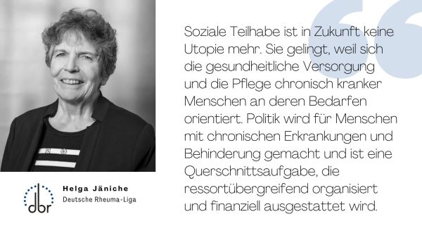 Statement von Helga Jäniche, das im Text beschrieben wird
