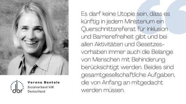 Statement von Verena Bentele - Text im Artikel
