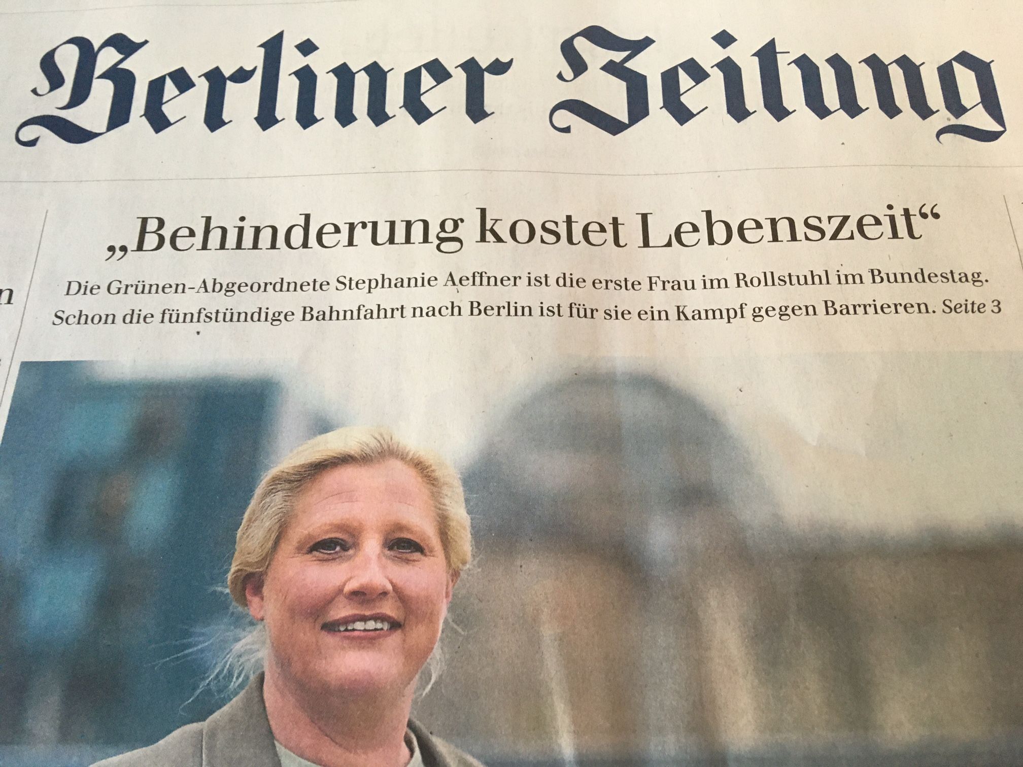 Stephanie Aeffner in der Berliner Zeitung