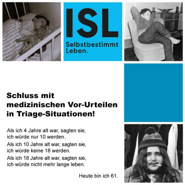 Poster der ISL zur Triage - Text wird im Beitrag beschrieben