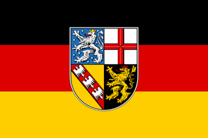 Flagge Bundesland Saarland