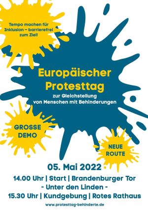 Plakat zur Demo am 5. Mai in Berlin