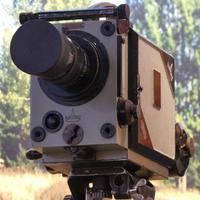 Historische Filmkamera des Heinz Sielmann