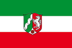Flagge Bundesland Nordrhein-Westfalen