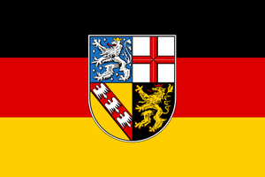 Flagge Bundesland Saarland