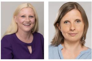 Proträtbilder von Stephanie Aeffner und Corinna Rüffer