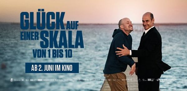 Filmtitel links, rechts zwei Männer
