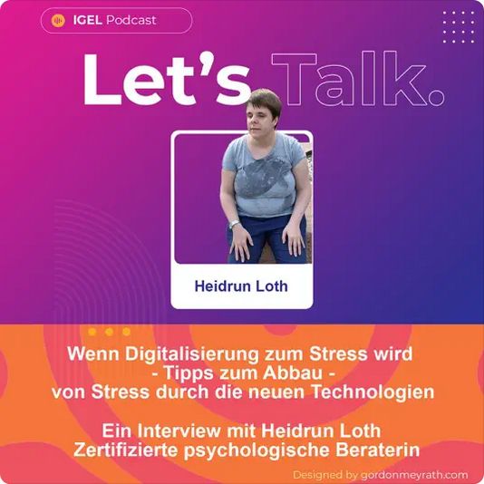 Cover des IGEL-Podcast mit Heidrun Loth