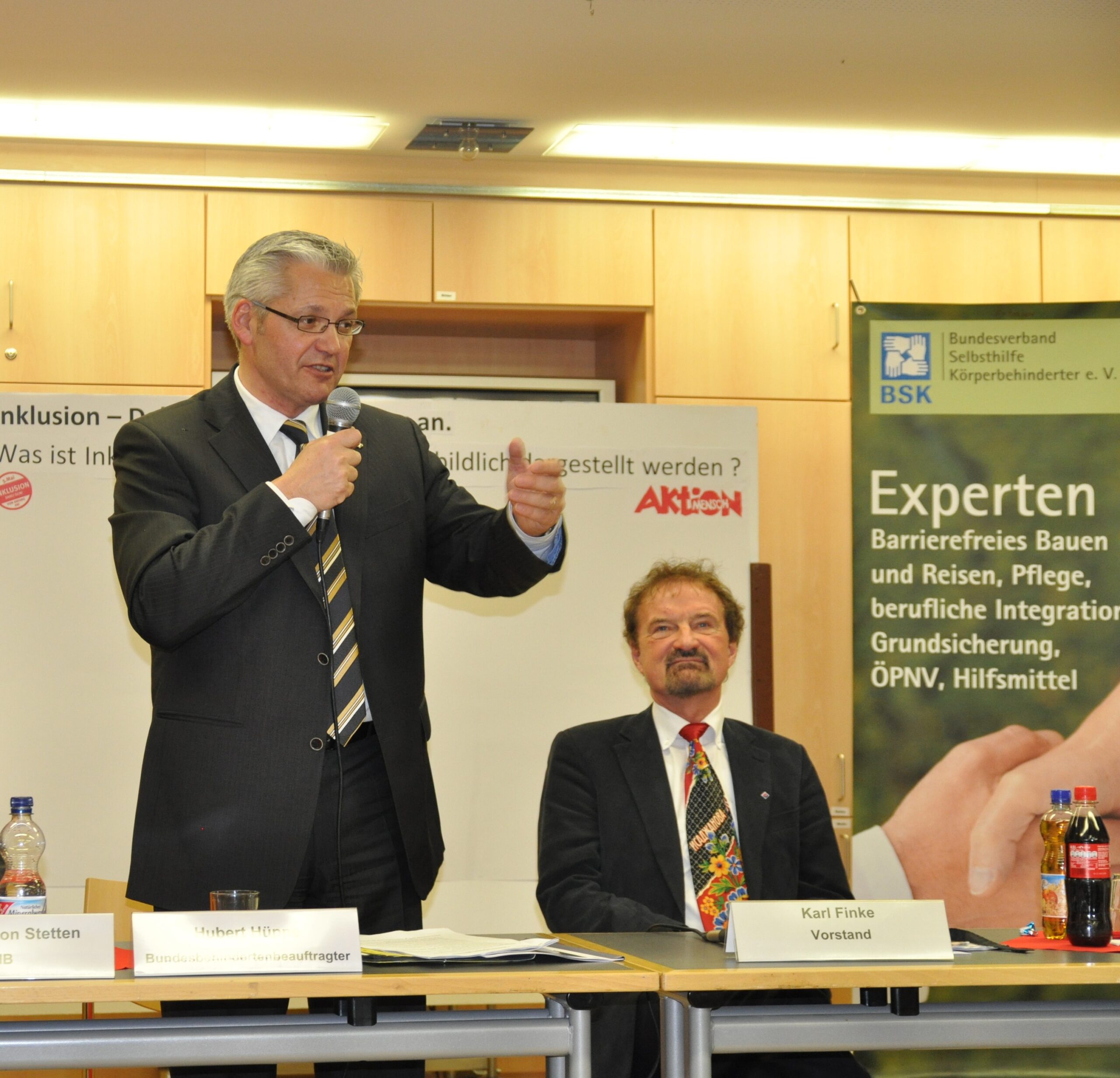 Hubert Hüppe und Karl Finke bei BSK im Dialog