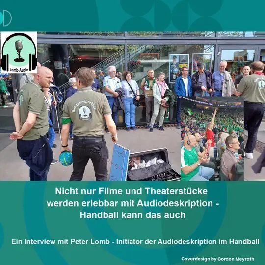 Cover des IGEL-Podcast zur Audiodeskription im Handball