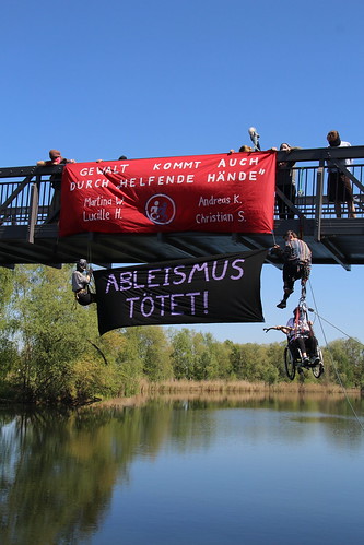 Aktivist*innen machten auf Gewalt gegen behinderte Menschen aufmerksam