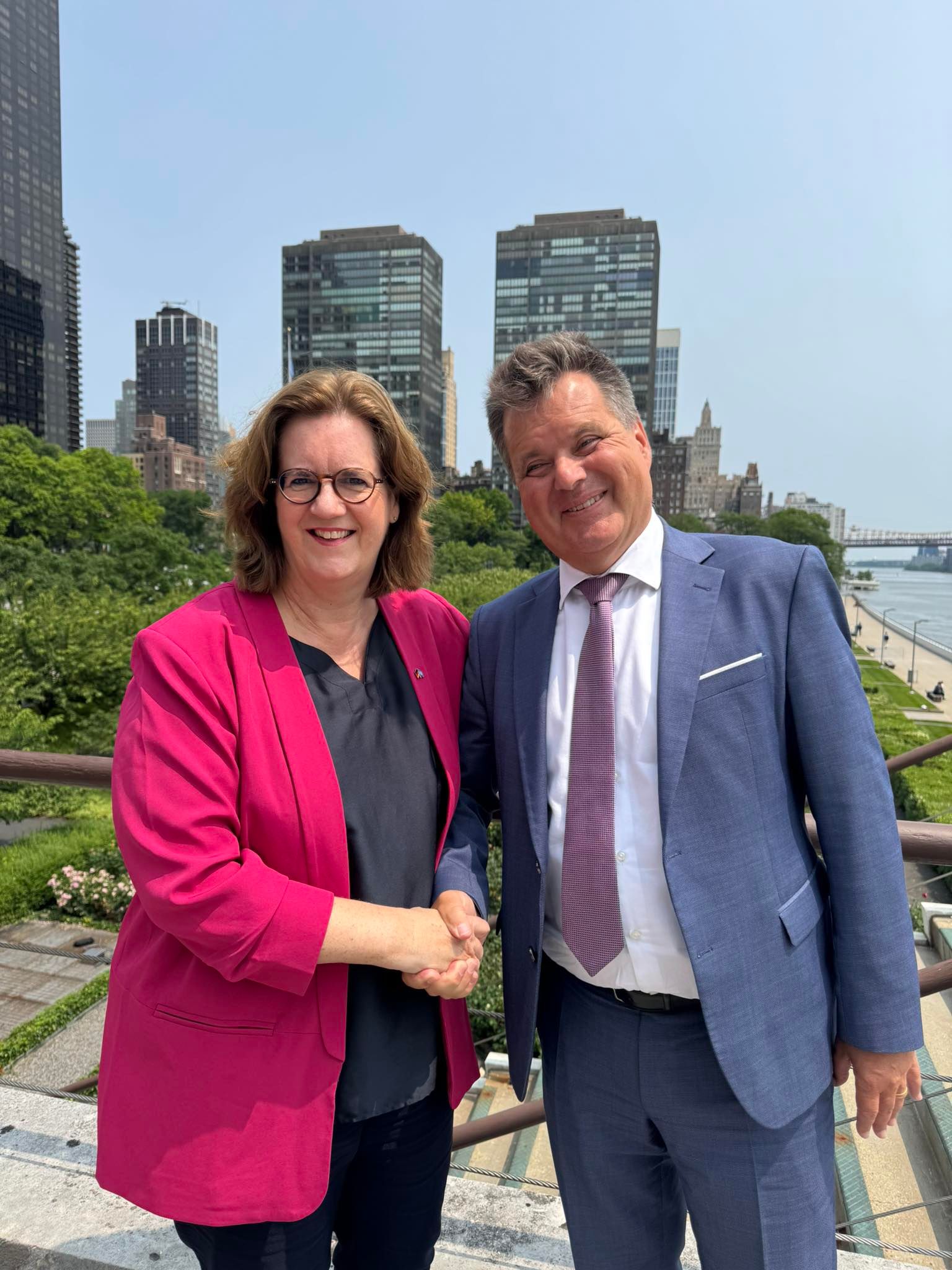 Kerstin Griese und Jürgen Dusel in New York
