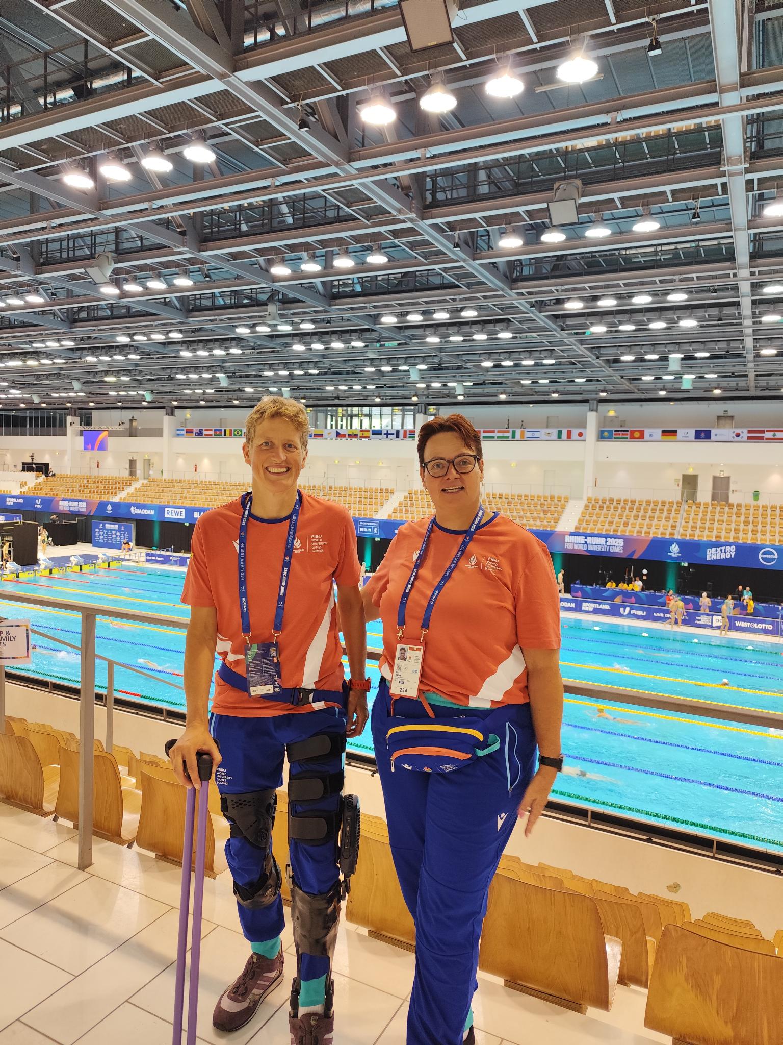 Tina Deeken und Anke Rubien bei den FISU World University Games in Berlin