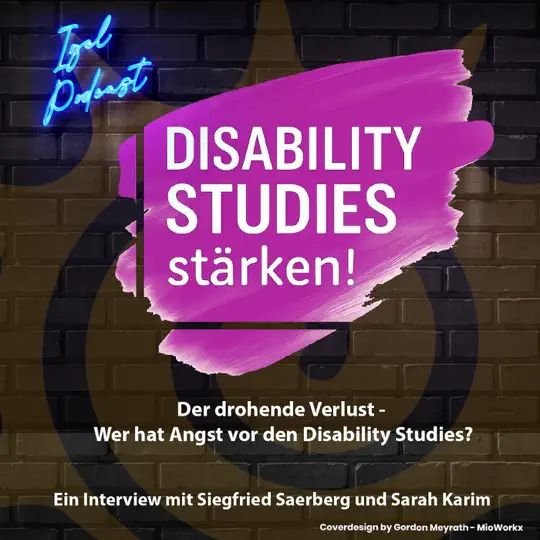 Cover des IGEL-Podcast zu Disability Studies