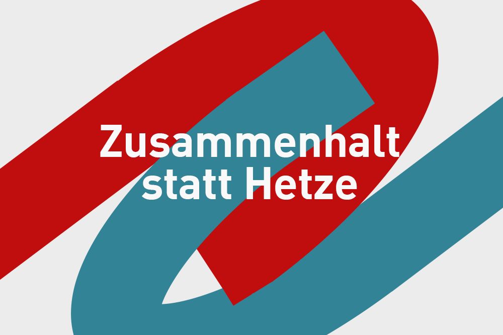 Logo: Zusammenhalt statt Hetze