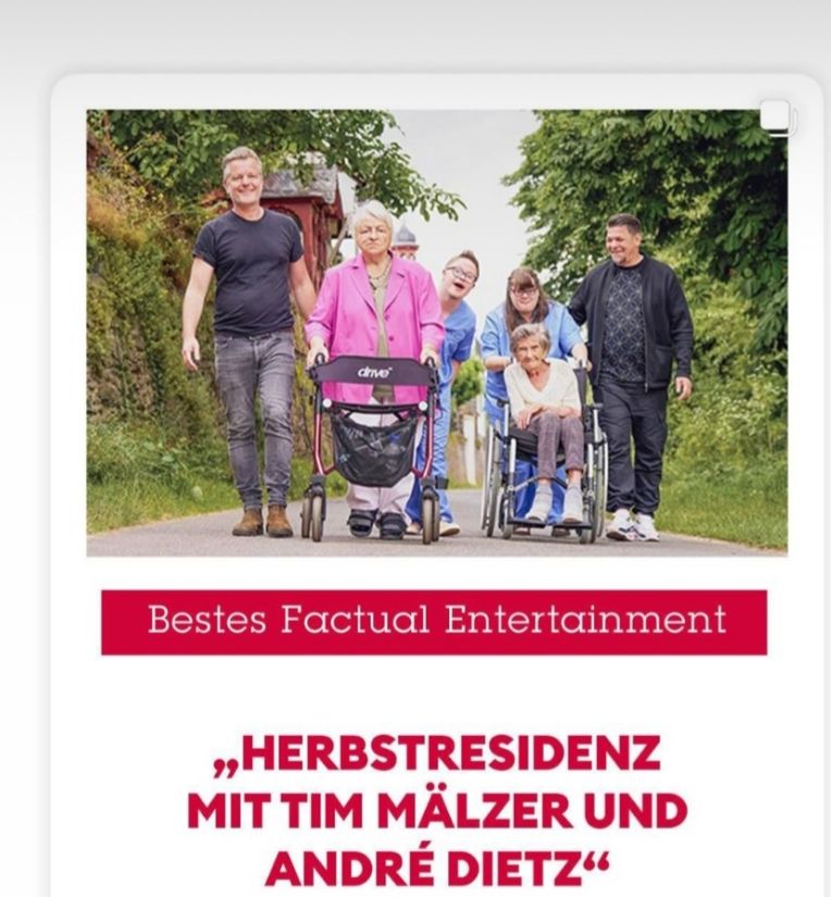 Sharepic zur Auszeichnung der Herbstresidenz