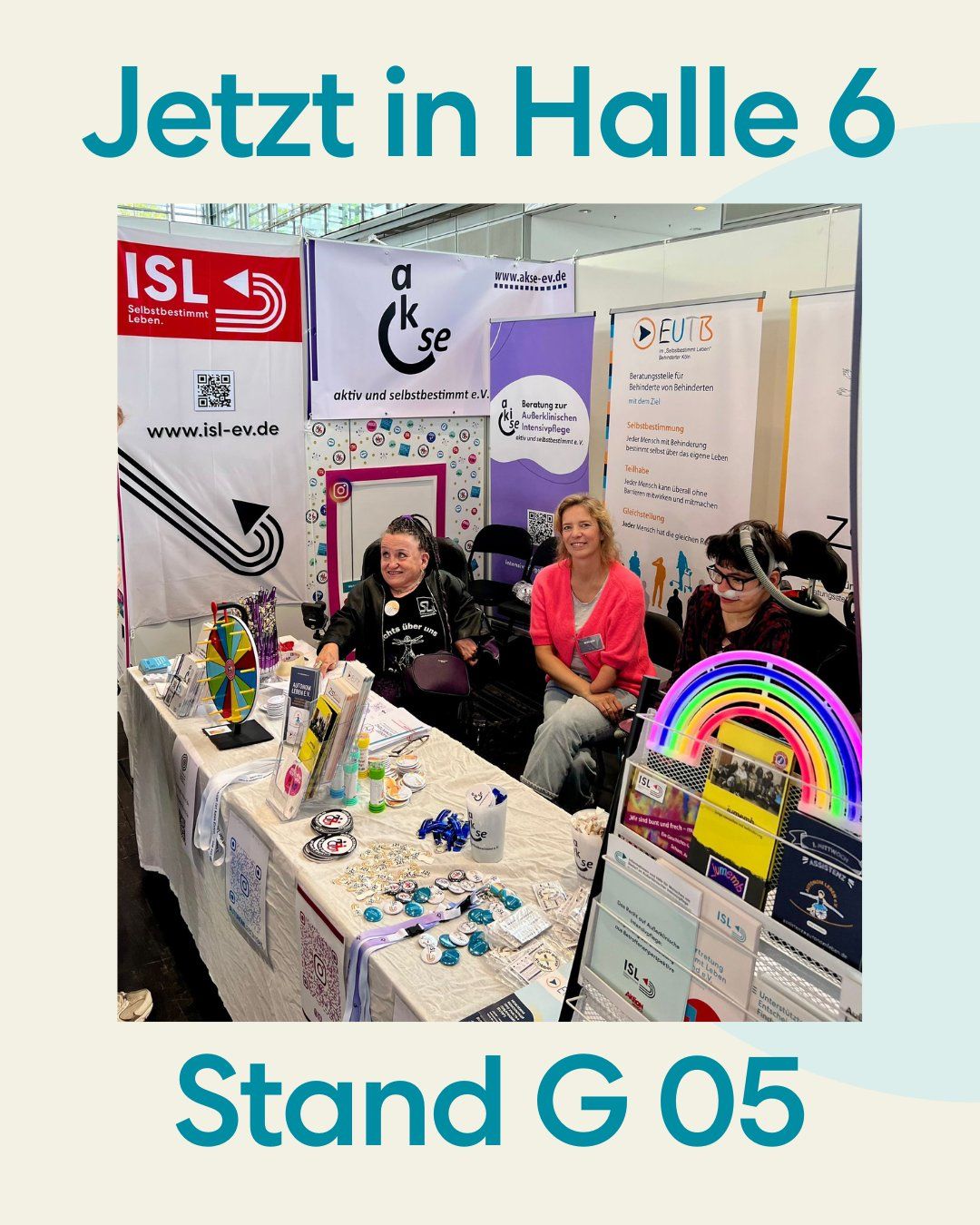 Bild vom Selbstbestimmt Leben Messestand auf der Rehacare 2025
