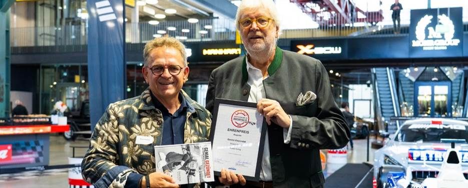 Roland Arnold und Jürgen Lewandowski bei der Preisverleihung
