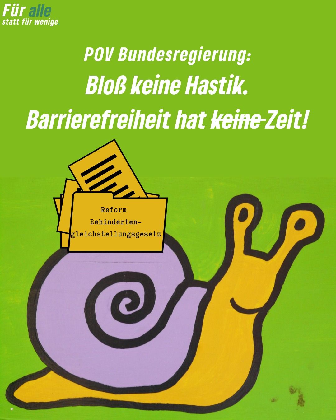Schnecke zur BGG-Reform
