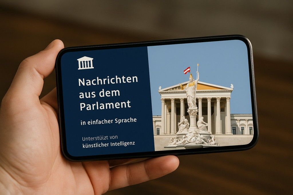 Bild zu Nachrichten in einfacher Sprache aus dem Parlament