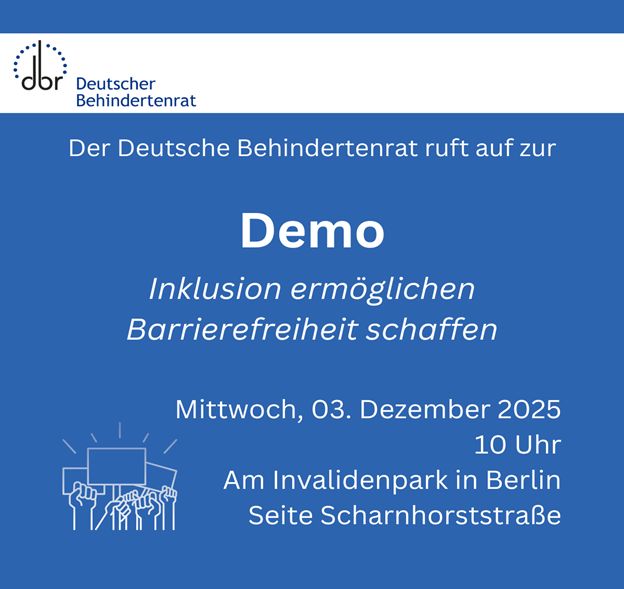 Sharepic zur Demo des DBR am 3. Dezember 2025 vor dem Wirtschaftsministerium