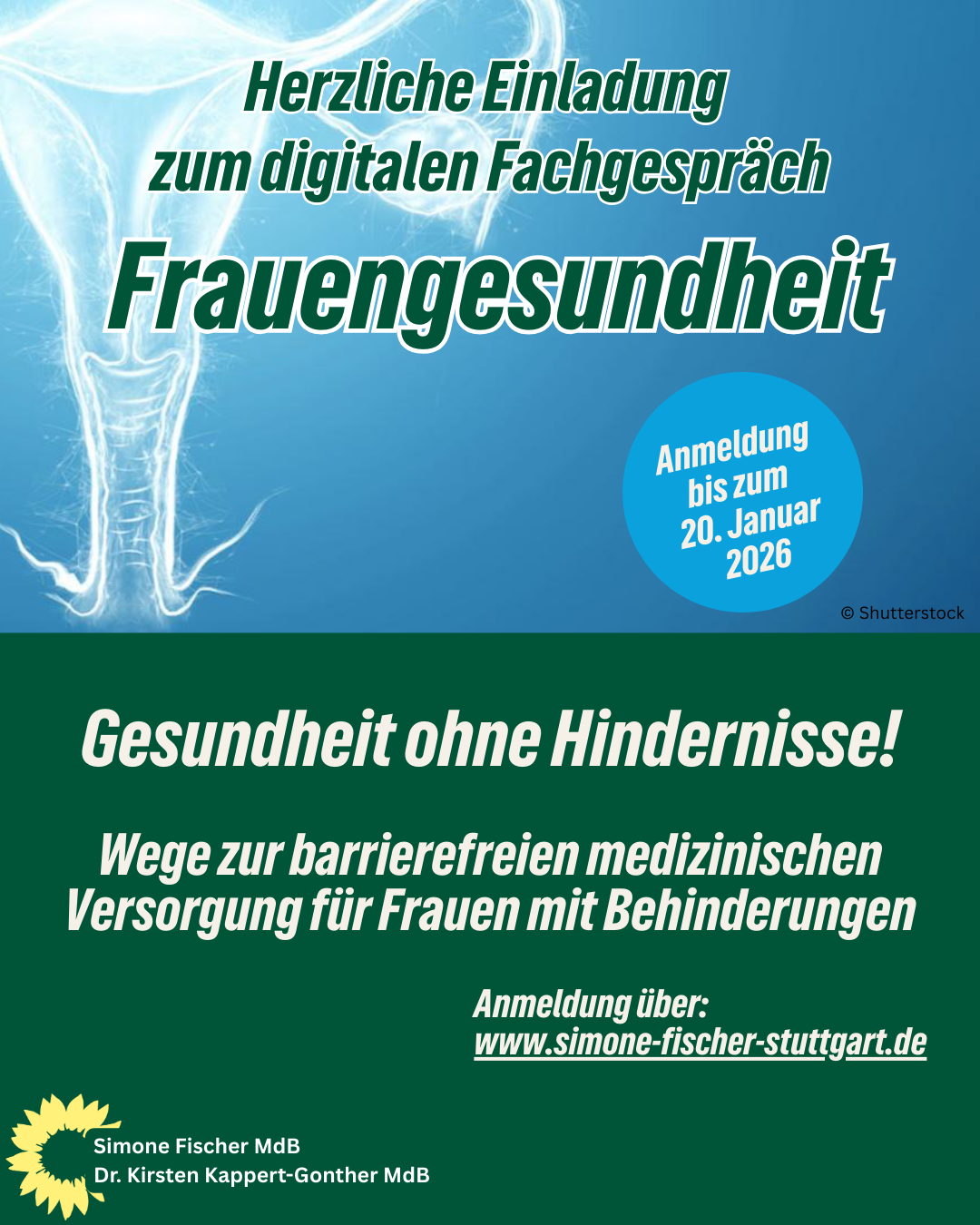 Sharepic zur Veranstaltung Frauengesundheit ohne Hindernisse