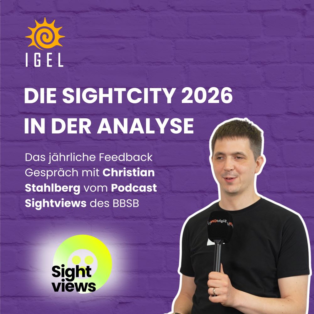 Cover des IGEL-Podcast zur SightCity 2026
