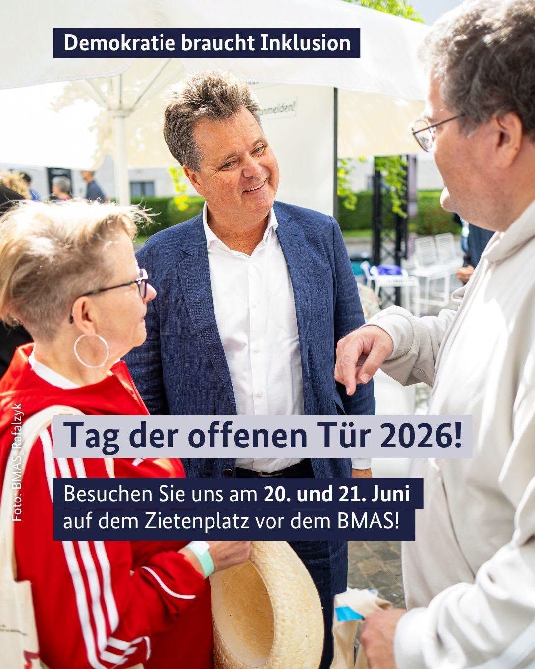 Sharepic von Jürgen Dusel zum Tag der offenen Tür 2026