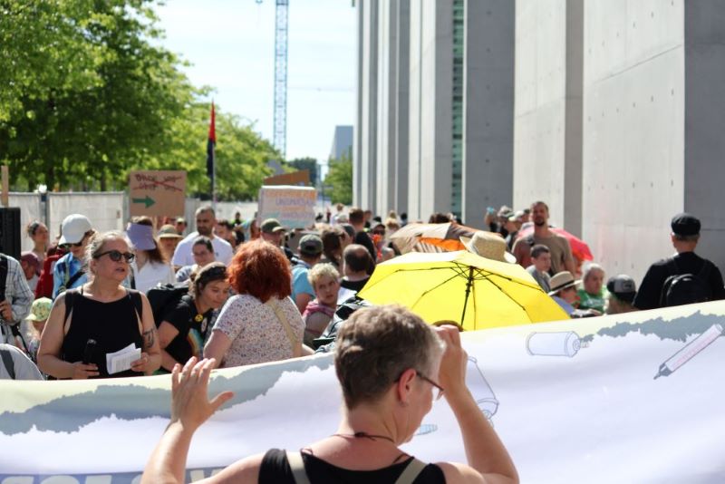 Protest zur BGG-Reform am Paul-Löbe-Haus am 22. Juni 2026