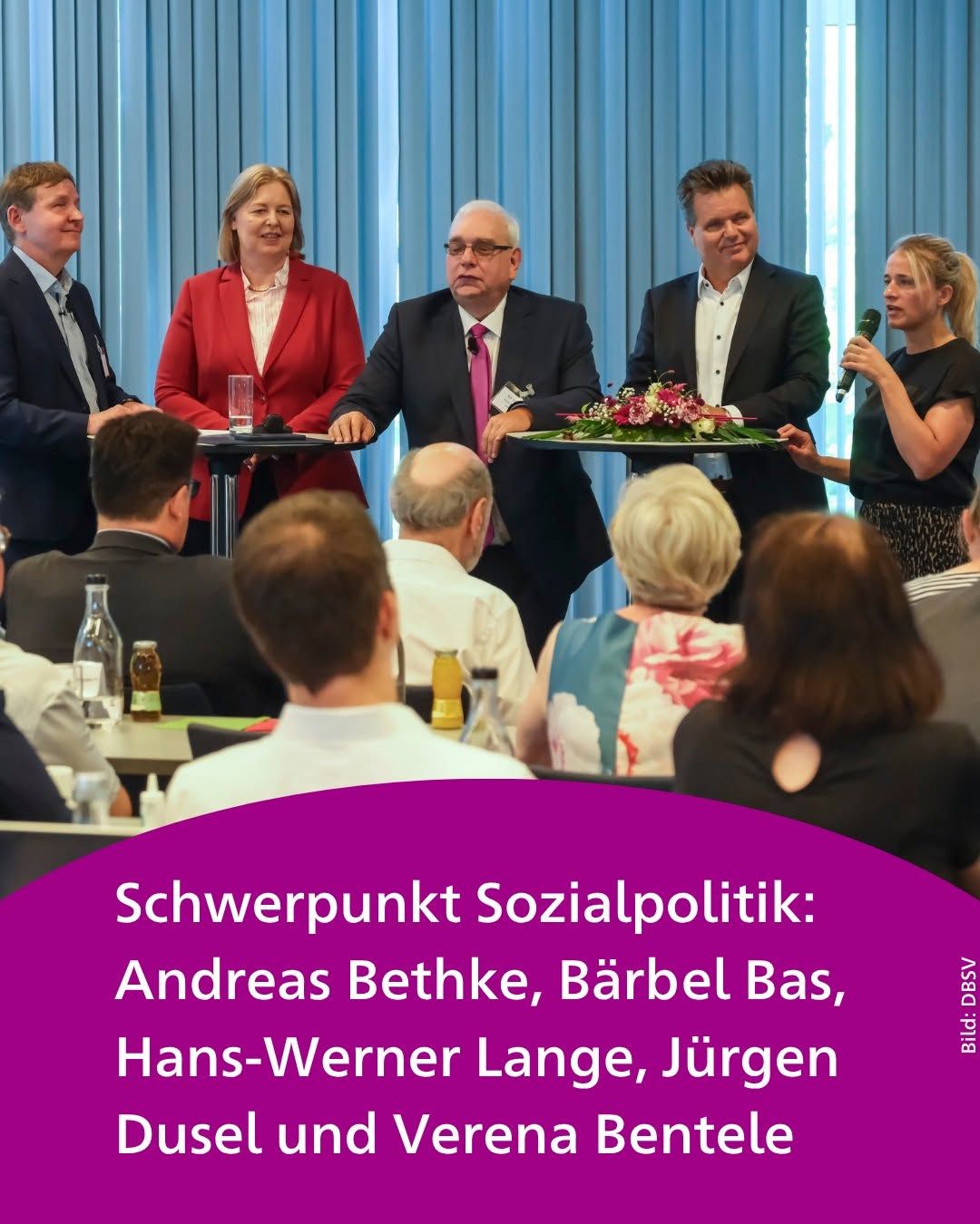 Bärbel Bas und andere Gäste beim Verbandstag des DBSV 2026