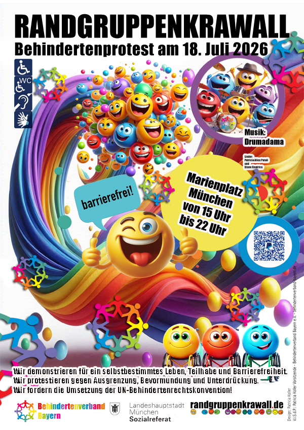 Plakat Randgruppenkrawall 2026