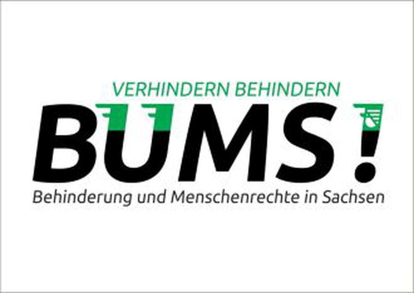 Logo: BUMS! Behinderung und Menschenrechte in Sachsen