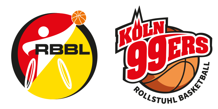 Logos der Rollstuhlbasketball Bundesliga und des Kölner Clubs