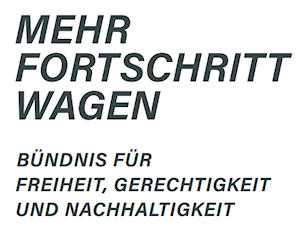 Text: Mehr Fortschritt wagen; Bündnis für Freiheit, Gerechtigkeit und Nachhaltigkeit