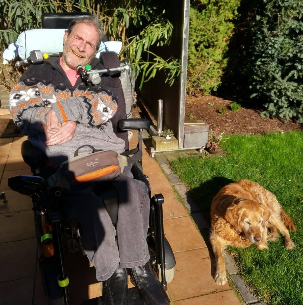 Michael Knuffmann mit Assistenzhund