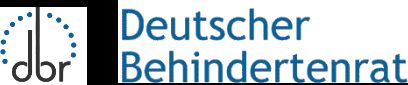 Logo des DBR Deutscher Behindertenrat