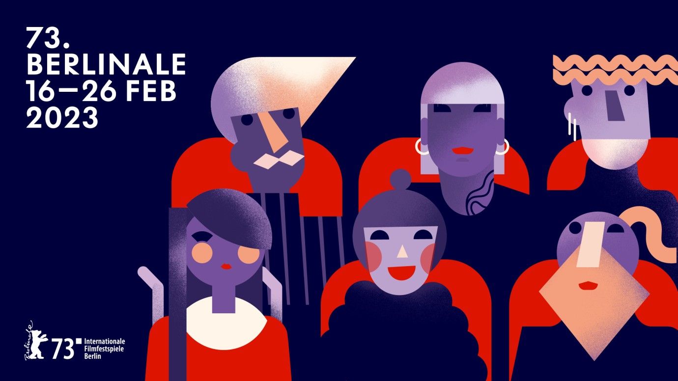 Plakat zur Berlinale vom 16. - 26.2.2023