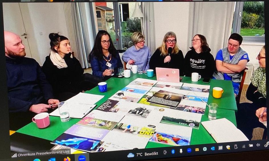 Screenshot von der Pressekonferenz von Ohrenkuss am 21.3.2023