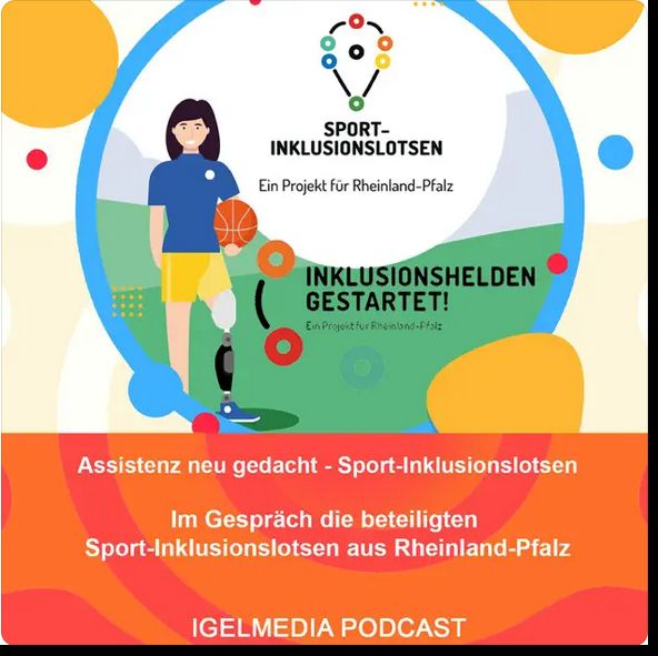 Sharepic zum IGEL-Podcast zu den Sport-Inklusivlotsen