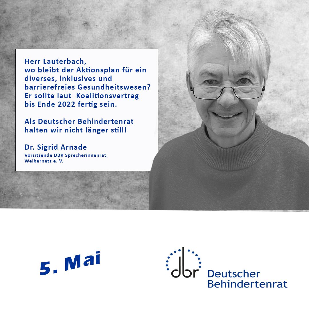 Statement mit Bild von Dr. Sigrid Arnade für den DBR zum 5.5.2023